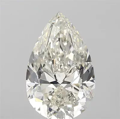 4.01ct J VVS2 Rare Carat Ideal Cut Pear Diamond