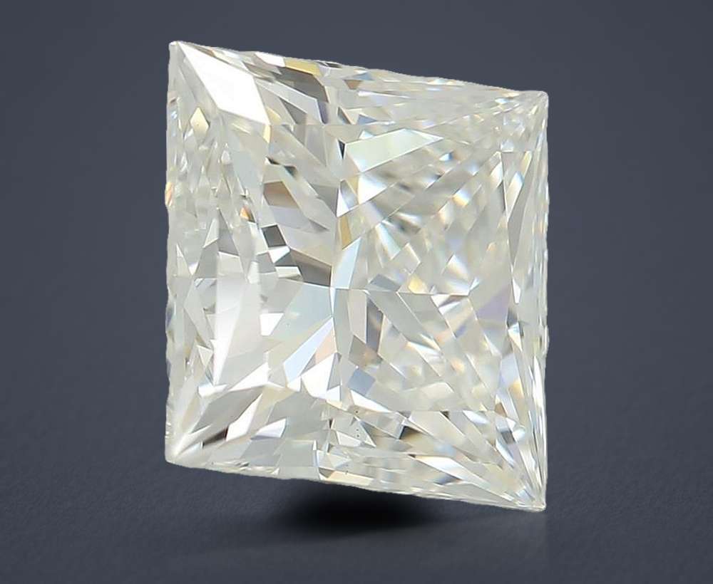 2.85ct E VS1 Rare Carat Ideal Cut Princess Lab Grown Diamond