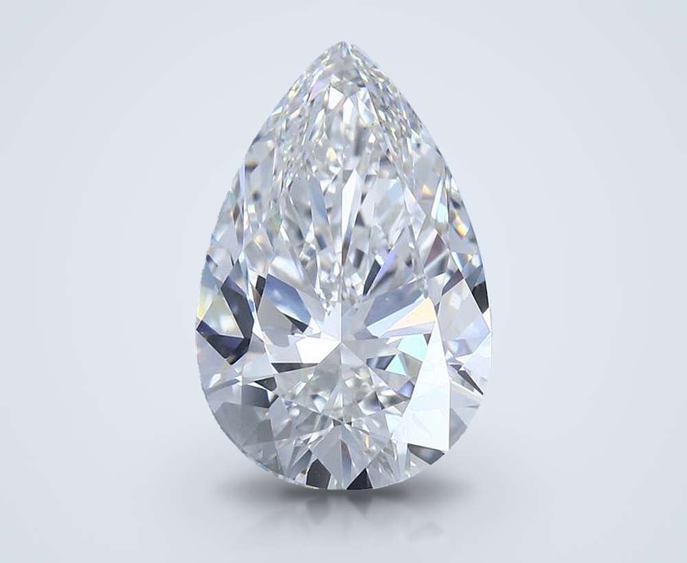 9.19ct G VS1 Rare Carat Ideal Cut Pear Lab Grown Diamond