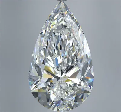 10.40ct G IF Rare Carat Ideal Cut Pear Diamond
