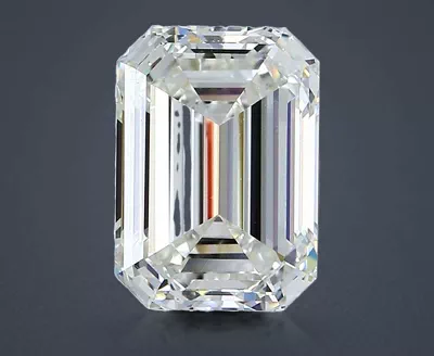 3.01ct I SI1 Rare Carat Ideal Cut Emerald Diamond