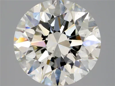 3.02ct K VS2 Rare Carat Ideal Cut Round Diamond