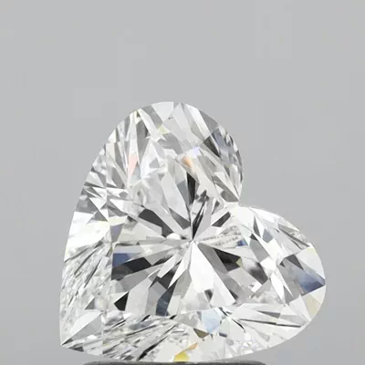 1.71ct D VVS2 Rare Carat Ideal Cut Heart Lab Grown Diamond
