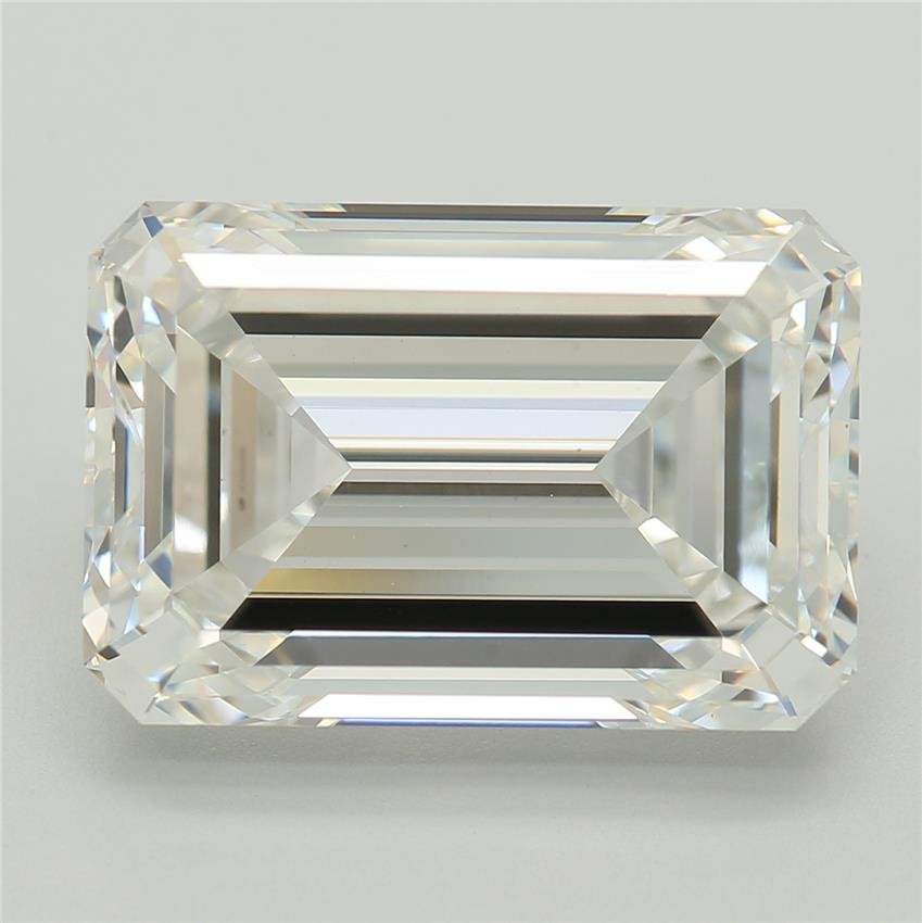 6.39ct F VS1 Excellent Cut Emerald Lab Grown Diamond