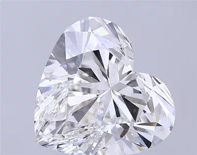 6.01ct F VS1 Rare Carat Ideal Cut Heart Lab Grown Diamond