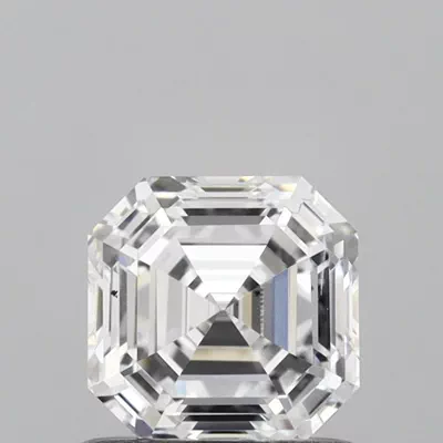 0.92ct D VS2 Rare Carat Ideal Cut Asscher Lab Grown Diamond