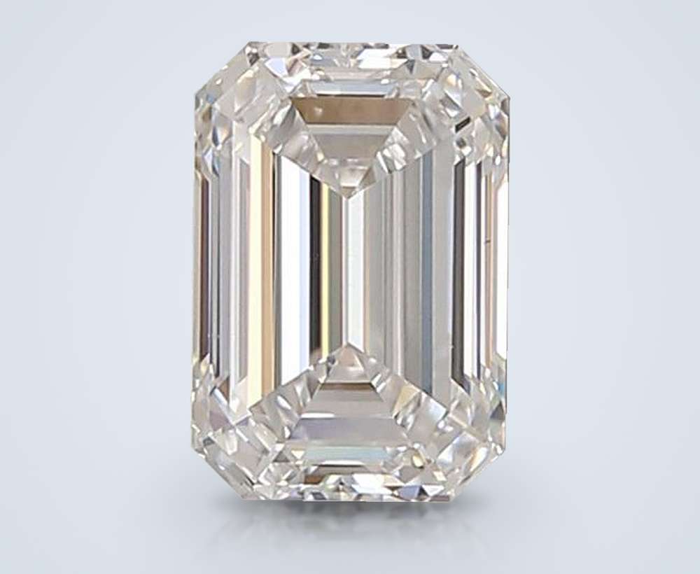 1.34ct D VVS2 Rare Carat Ideal Cut Emerald Lab Grown Diamond