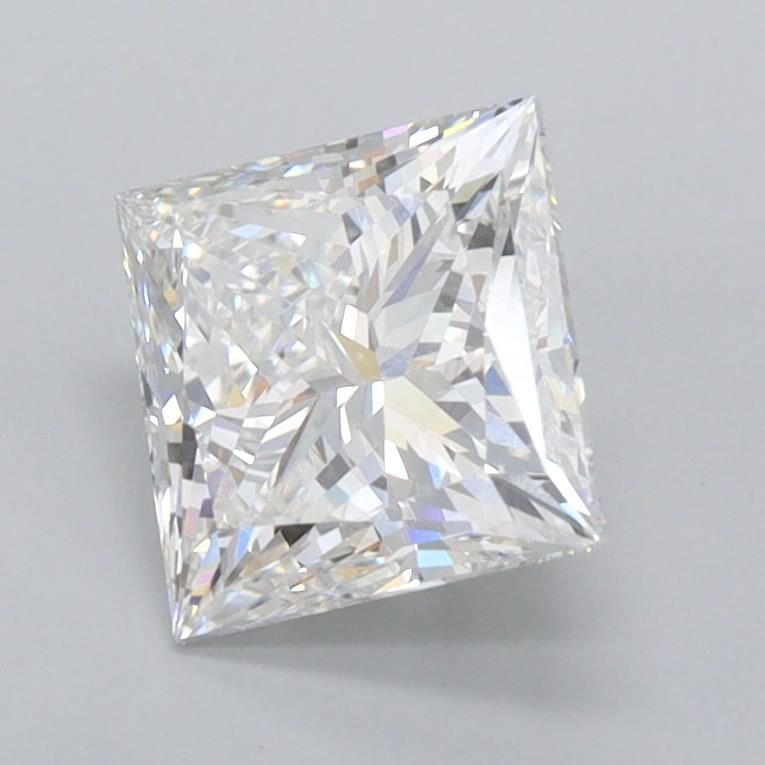 1.54ct F VVS2 Rare Carat Ideal Cut Princess Lab Grown Diamond
