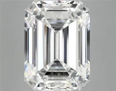 12.48ct F VVS2 Excellent Cut Emerald Lab Grown Diamond