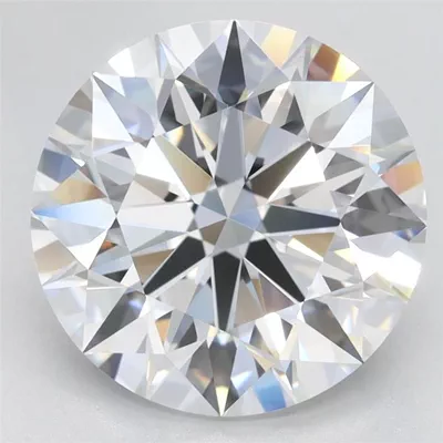 3.74ct D VVS2 Rare Carat Ideal Cut Round Lab Grown Diamond