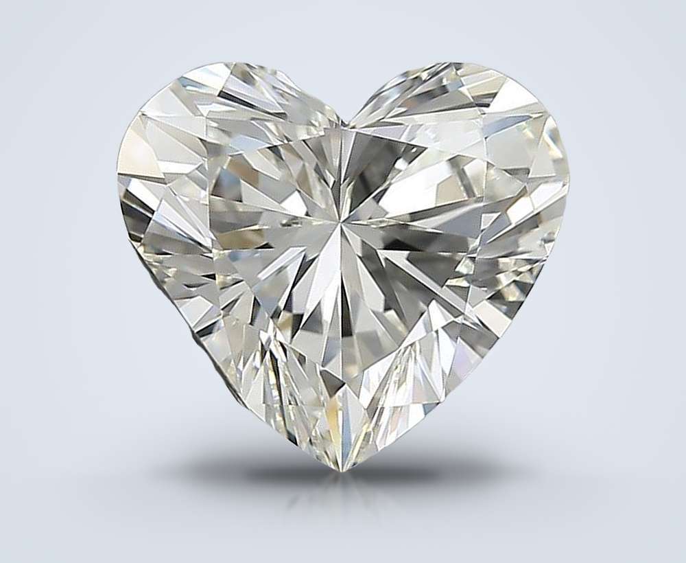 3.01ct K VVS1 Rare Carat Ideal Cut Heart Diamond