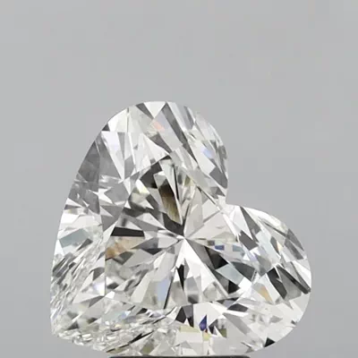 4.19ct F VS1 Rare Carat Ideal Cut Heart Lab Grown Diamond