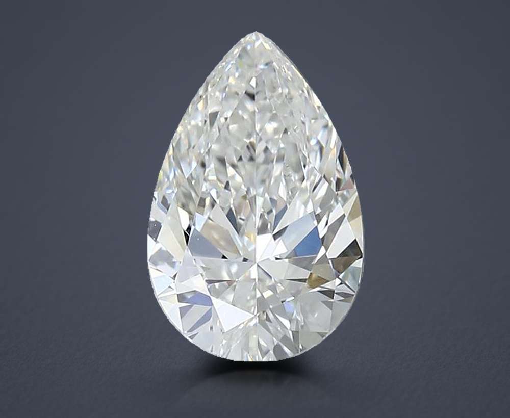 2.05ct G VVS2 Rare Carat Ideal Cut Pear Lab Grown Diamond