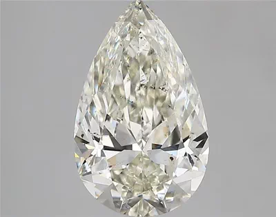 3.02ct K SI2 Rare Carat Ideal Cut Pear Diamond