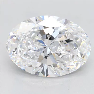 3.04ct D VVS2 Rare Carat Ideal Cut Oval Lab Grown Diamond