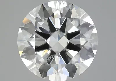 5.20ct I SI2 Rare Carat Ideal Cut Round Diamond
