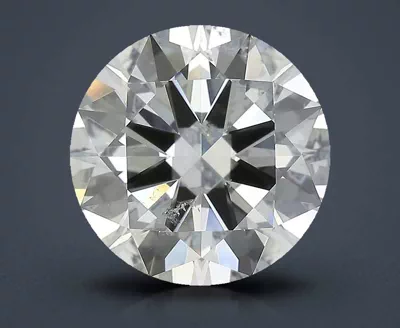 5.20ct I SI2 Rare Carat Ideal Cut Round Diamond