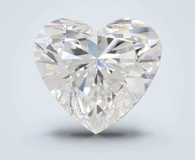 3.03ct F VS1 Rare Carat Ideal Cut Heart Lab Grown Diamond