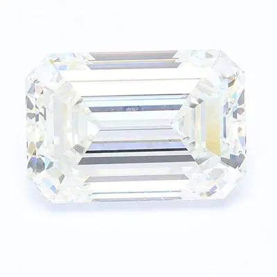 6.05ct F VVS2 Excellent Cut Emerald Lab Grown Diamond