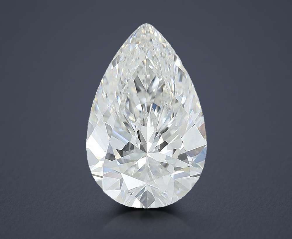 2.74ct G VS1 Rare Carat Ideal Cut Pear Lab Grown Diamond