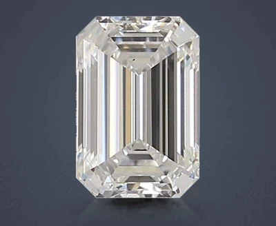 1.35ct D VS1 Rare Carat Ideal Cut Emerald Lab Grown Diamond