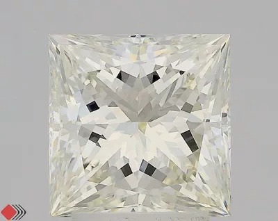 3.25ct J VVS2 Rare Carat Ideal Cut Princess Diamond