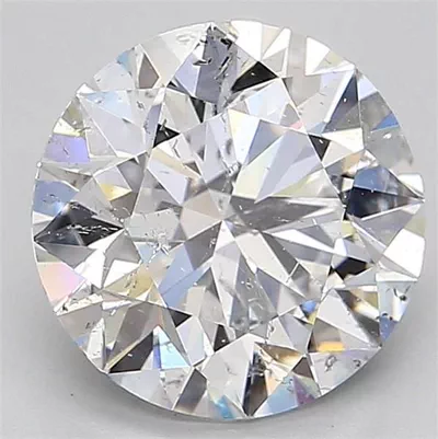 3.01ct E SI2 Rare Carat Ideal Cut Round Diamond