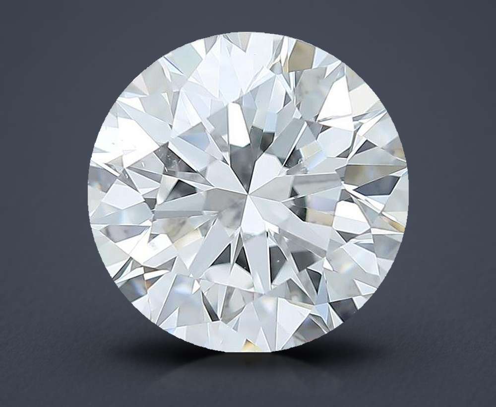 3.01ct D SI1 Rare Carat Ideal Cut Round Diamond