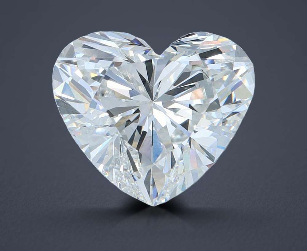 3.26ct F VS1 Rare Carat Ideal Cut Heart Lab Grown Diamond