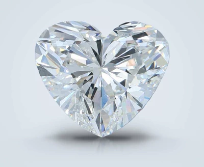 3.26ct F VS1 Rare Carat Ideal Cut Heart Lab Grown Diamond