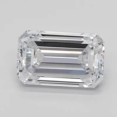 2.85ct G VVS2 Excellent Cut Emerald Lab Grown Diamond