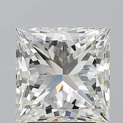 3.22ct J VS1 Rare Carat Ideal Cut Princess Diamond