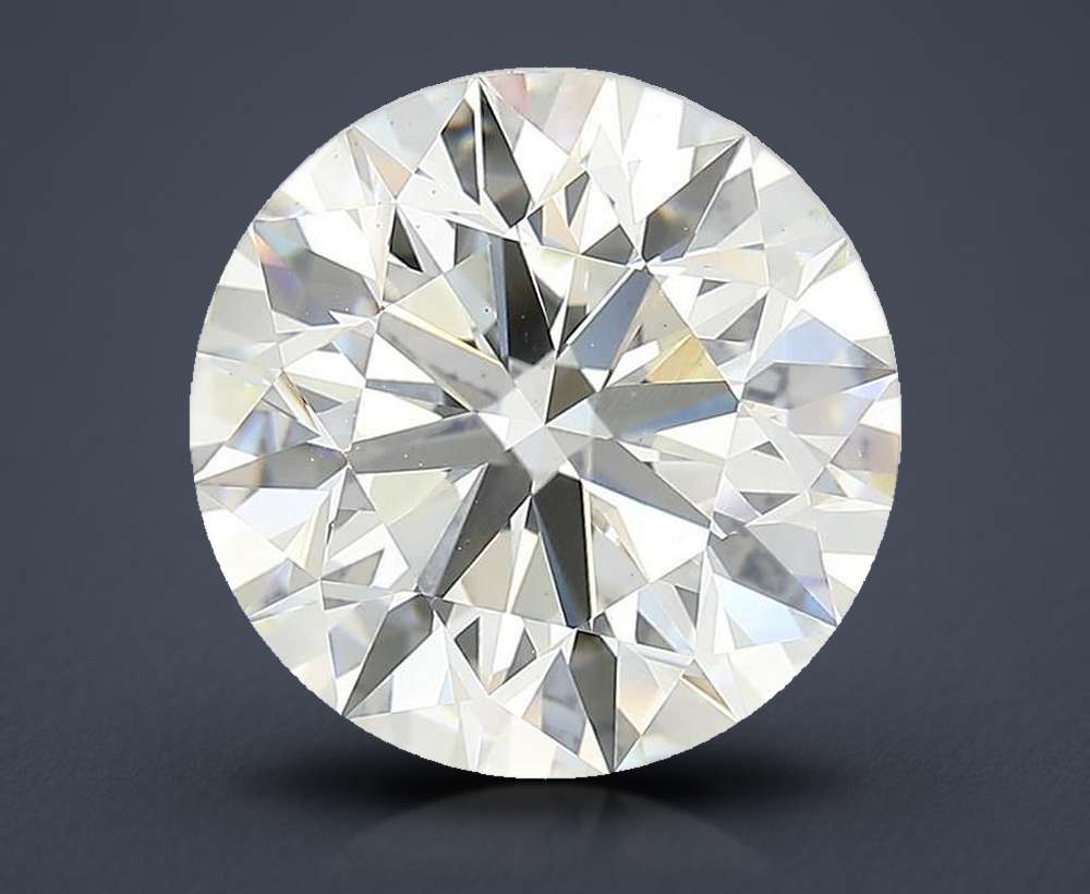 6.46ct H VS1 Excellent Cut Round Lab Grown Diamond