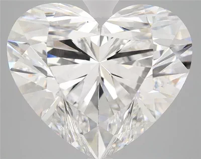 7.32ct F VS2 Rare Carat Ideal Cut Heart Lab Grown Diamond