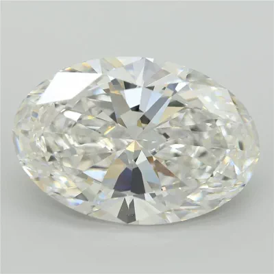 13.67ct F VVS2 Very Good Cut Oval Lab Grown Diamond
