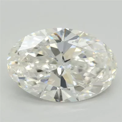 5.04ct F VVS2 Rare Carat Ideal Cut Oval Lab Grown Diamond