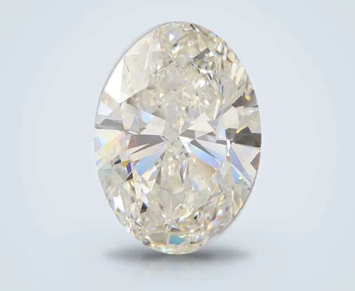 22.10ct H VS2 Rare Carat Ideal Cut Oval Lab Grown Diamond