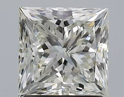 1.70ct K SI2 Rare Carat Ideal Cut Princess Diamond