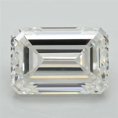 6.21ct F VS1 Excellent Cut Emerald Lab Grown Diamond