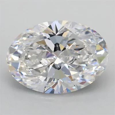 2.55ct D VS1 Rare Carat Ideal Cut Oval Lab Grown Diamond