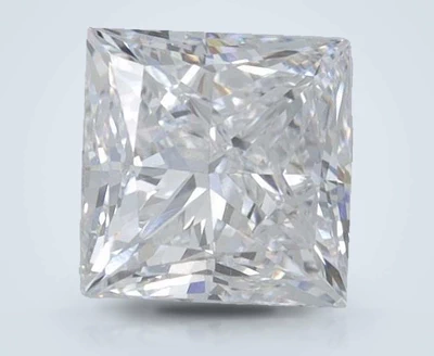 1.61ct E VVS2 Rare Carat Ideal Cut Princess Lab Grown Diamond