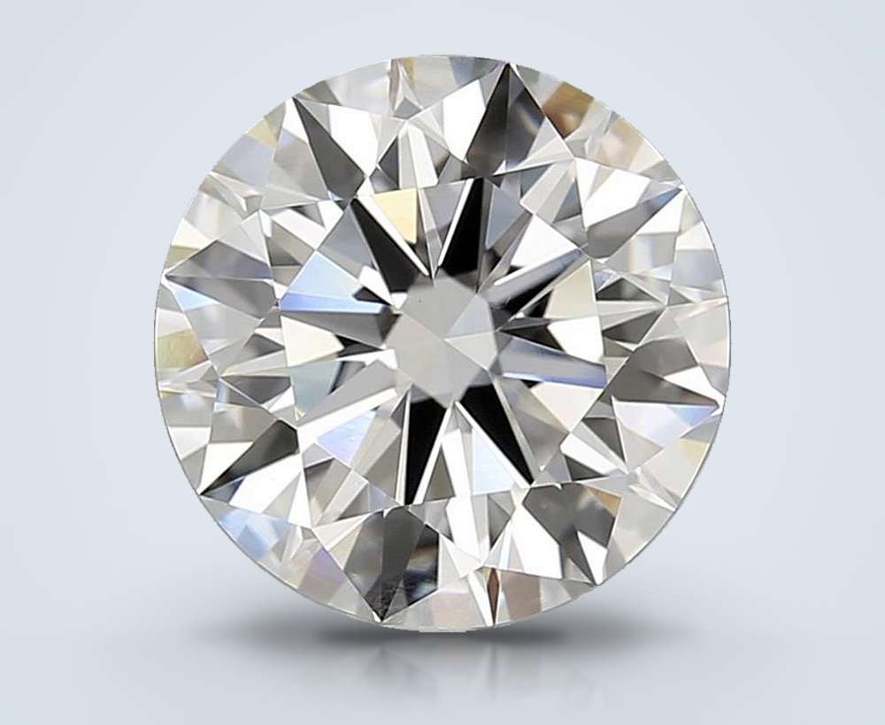 4.10ct I VS2 Rare Carat Ideal Cut Round Diamond