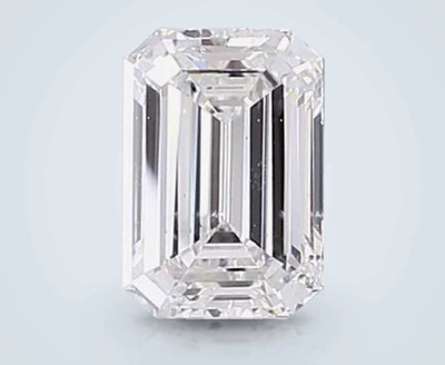 1.01ct E SI1 Rare Carat Ideal Cut Emerald Lab Grown Diamond