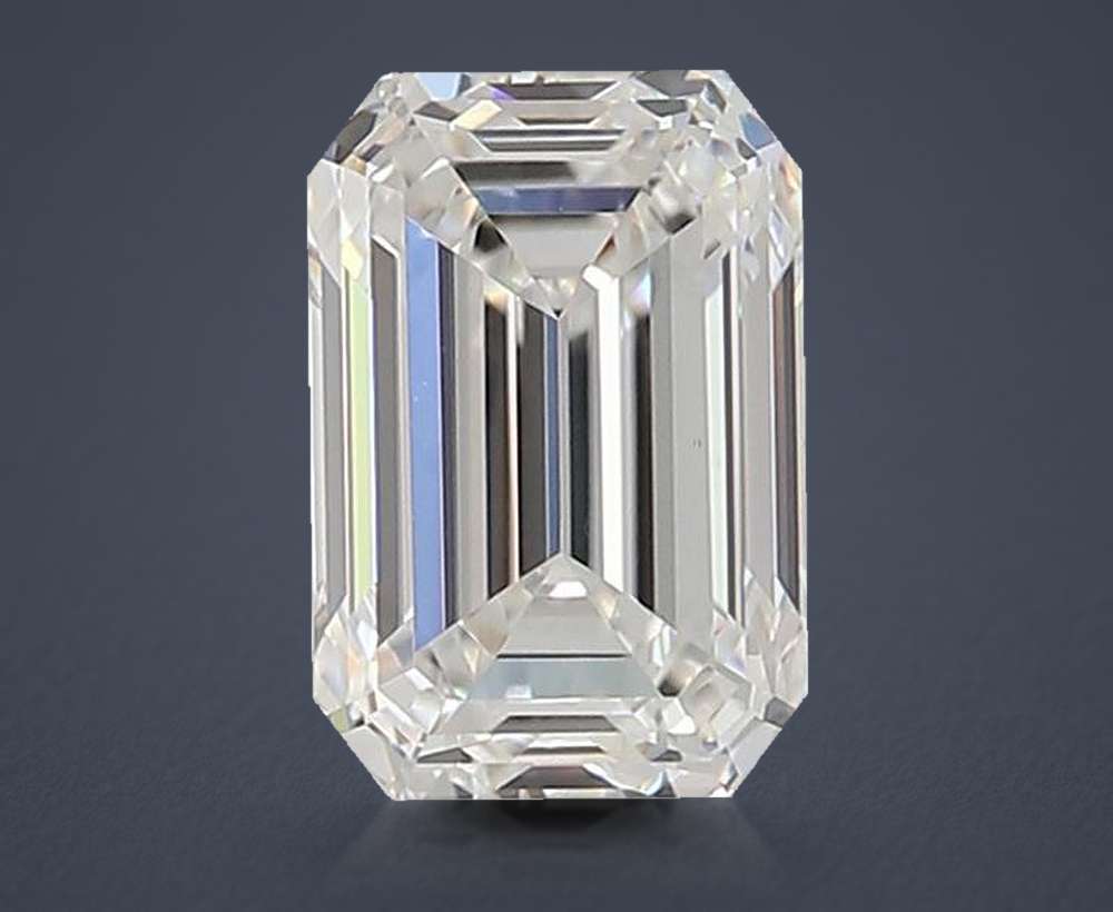 1.89ct F VS1 Very Good Cut Emerald Lab Grown Diamond