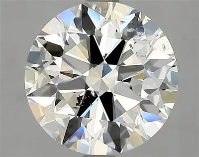 3.07ct J SI2 Rare Carat Ideal Cut Round Diamond