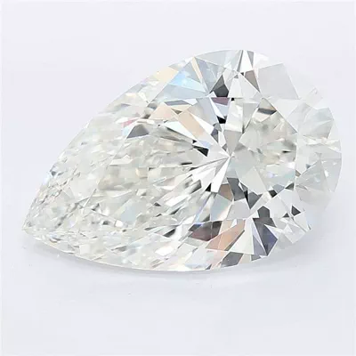 3.51ct F VVS2 Rare Carat Ideal Cut Pear Lab Grown Diamond