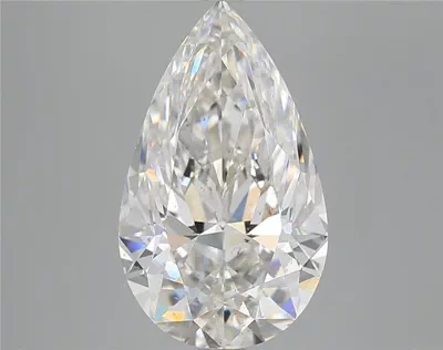 5.02ct G SI2 Rare Carat Ideal Cut Pear Diamond