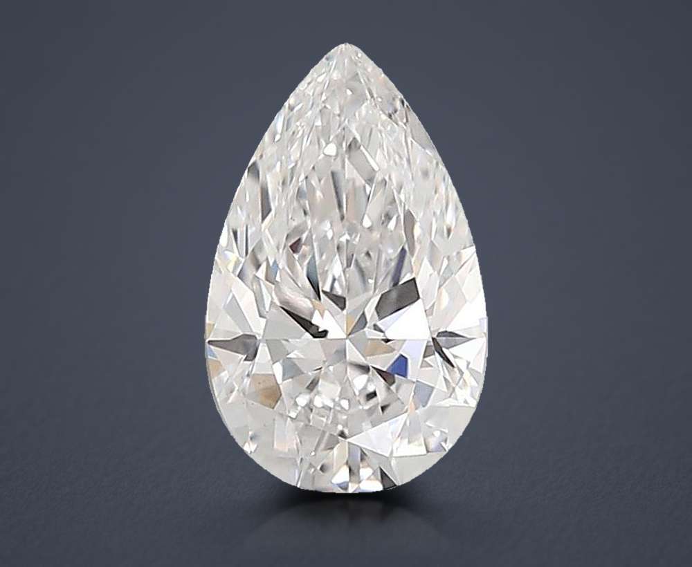 1.37ct D VS1 Rare Carat Ideal Cut Pear Lab Grown Diamond