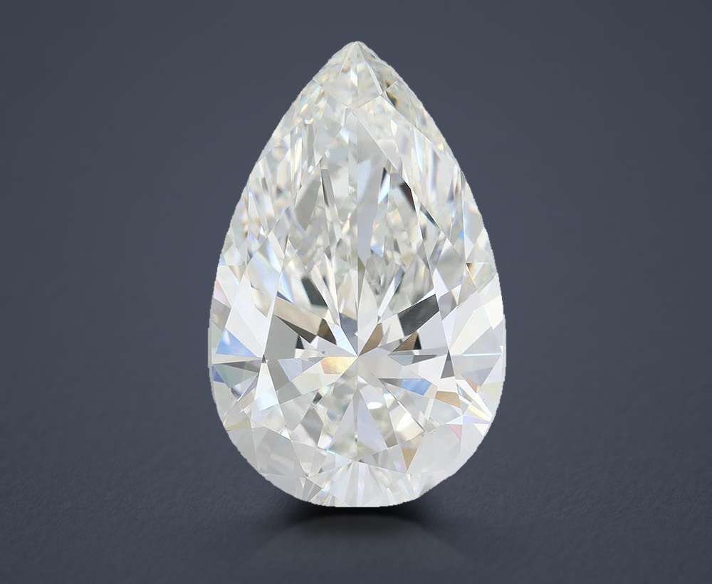 9.01ct G VVS2 Rare Carat Ideal Cut Pear Lab Grown Diamond