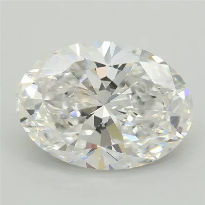 3.08ct E VVS2 Rare Carat Ideal Cut Oval Lab Grown Diamond